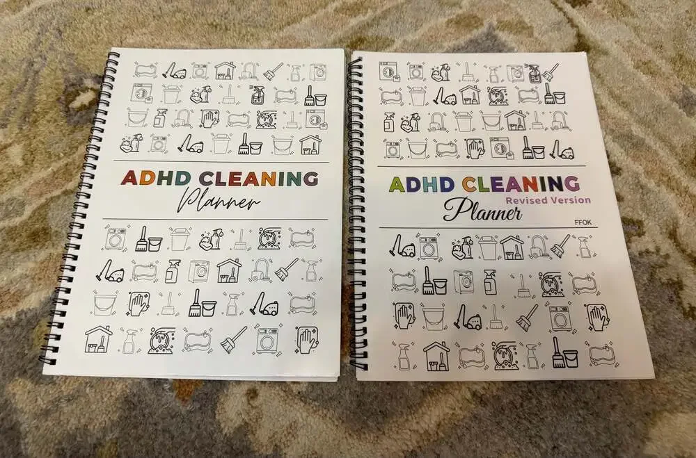ADHD Cleaning Planner Spiral-Bound Household Schedule and Checklist Notebook